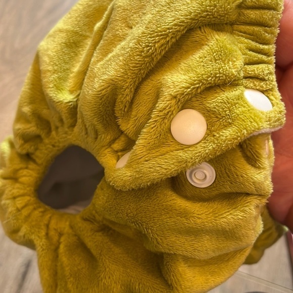 Olive green all in one cloth pull-up | one size | MG Baby - Picture 3 of 5